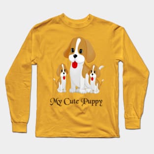 My Cute Puppy Long Sleeve T-Shirt